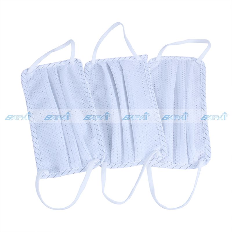 Khẩu trang ESD, đeo tai MA05-02 - vải sọc