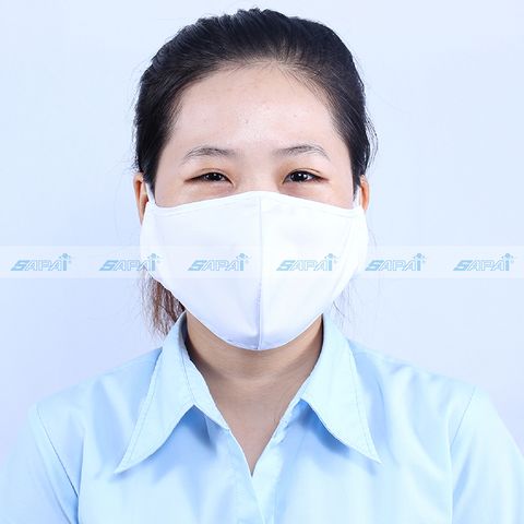 Khẩu trang ESD, đeo tai MA08 (vải Kate silk trắng)