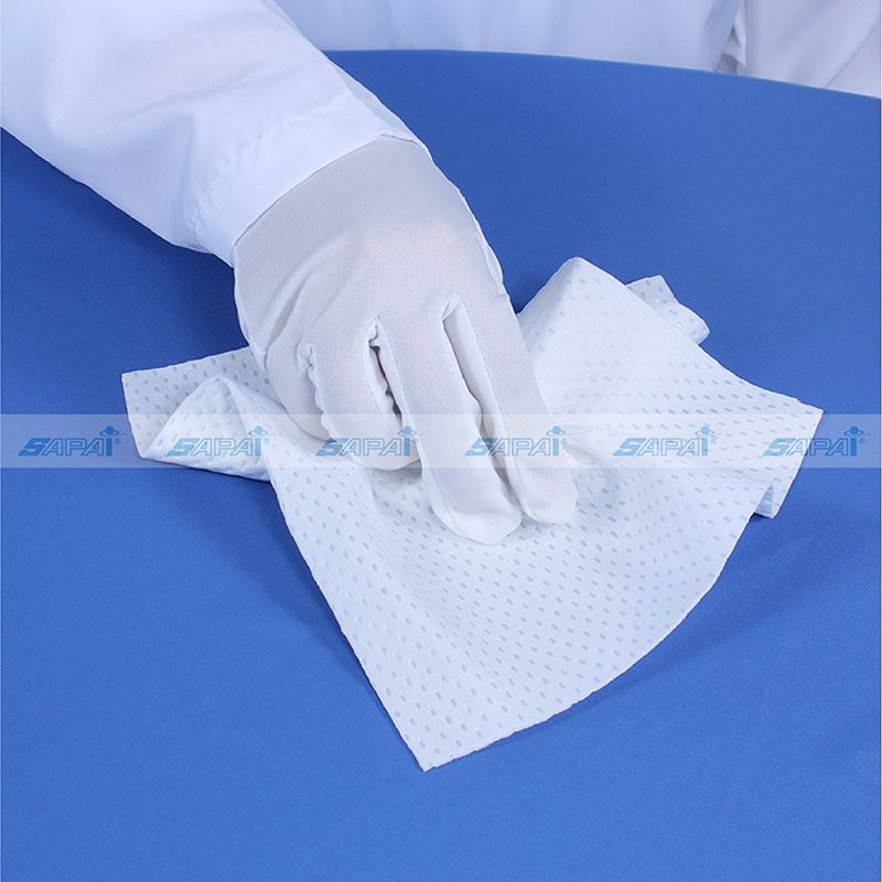 Khăn lau phòng sạch vải Polyester, thấm nước tốt PS11