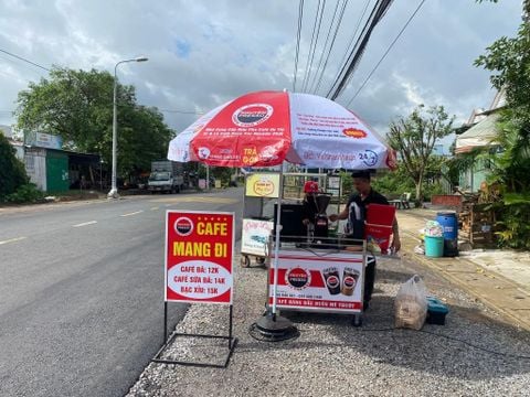 Trọn bộ xe ca phê mang đi giá rẻ 0965048381