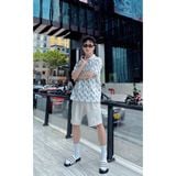  Dép quai ngang nam nữ Unisex Slipper M Masler MT 3 sọc navy trắng với đế êm chân chống trượt và khử mùi NV1 
