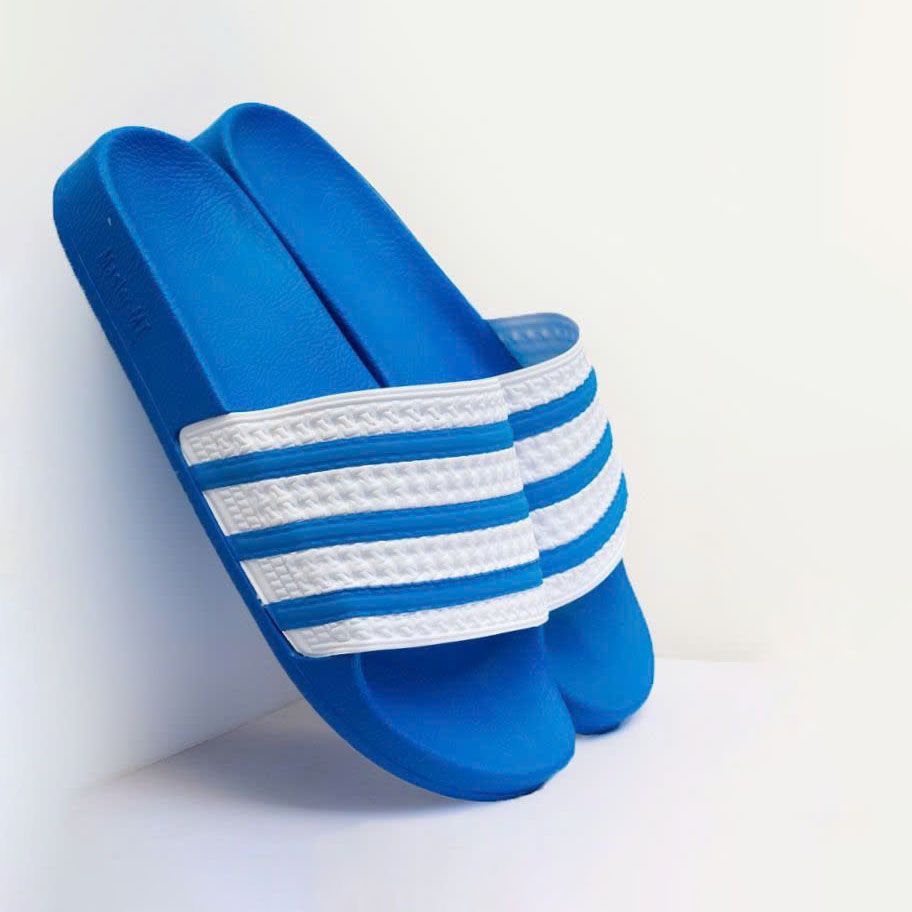  Dép quai ngang nam nữ Unisex Slipper M Masler-MT màu xanh dương trắng với lớp đế êm chân chống trơn trượt XDT 