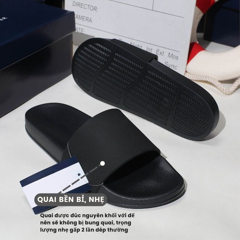  Dép đúc nam nữ Basic Unisex Slipper M Masler-MT đúc nguyên khối với chất liệu IP siêu bền và nhẹ chân TRO3 