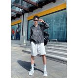  Dép quai ngang nam nữ Unisex Slipper M Masler-MT 3 sọc màu xám với lớp đế êm chân và chống trơn trượt XT1 