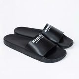 Dép da quai ngang nam nữ Unisex Slipper M Masler-MT màu đen với lớp đế chống trượt và lớp quai êm MT4 