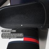  Dép quai ngang nam nữ Unisex Slipper M Masler-MT màu đỏ sọc trắng, thiết kế đế chống trơn trượt và lớp quai êm chân TM 
