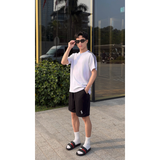  Dép quai ngang nam nữ Unisex Slipper M Masler-MT màu đỏ sọc trắng, thiết kế đế chống trơn trượt và lớp quai êm chân TM 