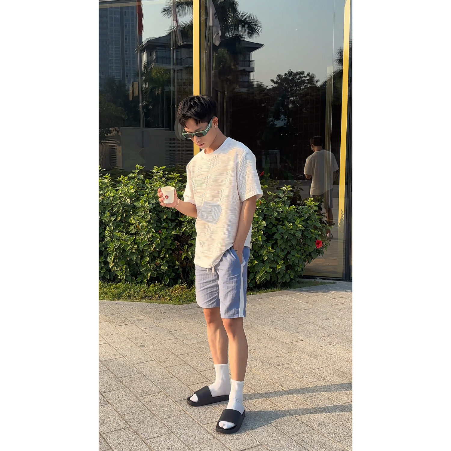  Dép đúc nam nữ Basic Unisex Slipper M Masler-MT đúc nguyên khối với chất liệu IP siêu bền và nhẹ chân TRO3 