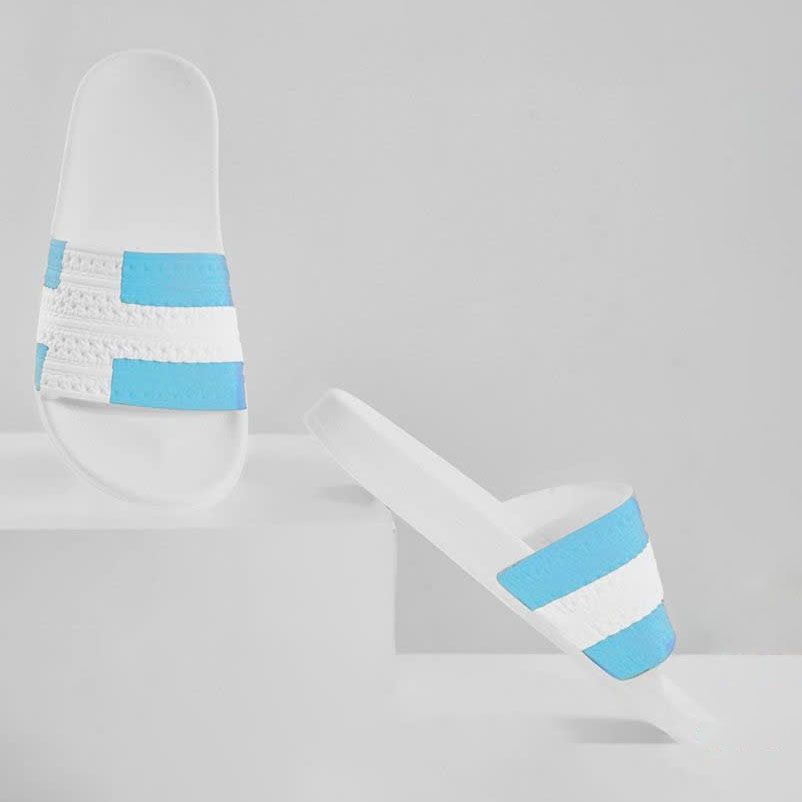  Dép quai ngang nam nữ Unisex Slipper M Masler-MT cờ đan mạch xanh lam với lớp đế chống trượt DMLM 