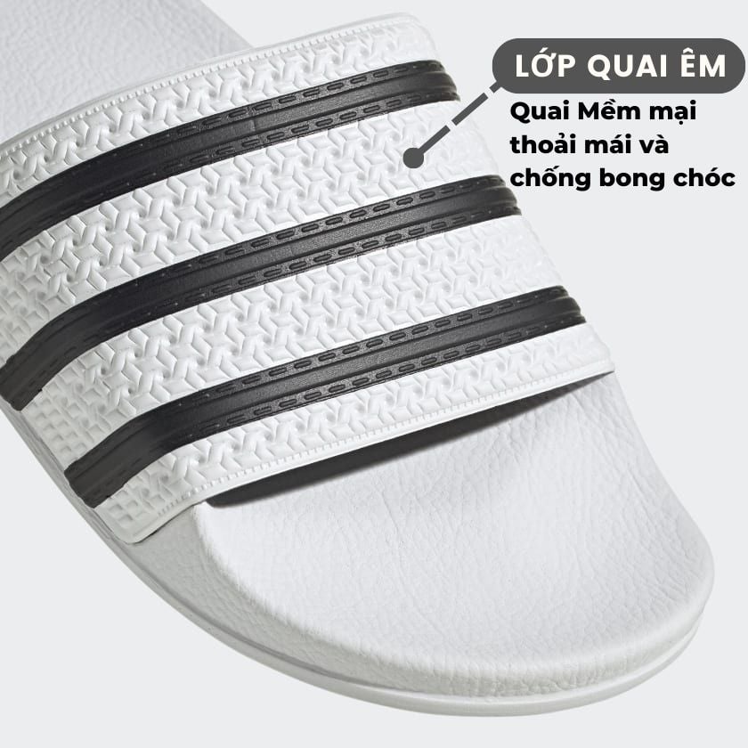  Dép quai ngang nam nữ Unisex Slipper M Masler-MT 3 sọc trắng đen với lớp đế chống ố vàng, dễ vệ sinh TD1 