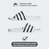  Dép quai ngang nam nữ Unisex Slipper M Masler-MT 3 sọc trắng đen với lớp đế chống ố vàng, dễ vệ sinh TD1 