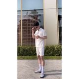  Dép quai ngang nam nữ Unisex Slipper M Masler-MT 3 sọc đen trắng với đế chống trơn và quai êm chân TD2 
