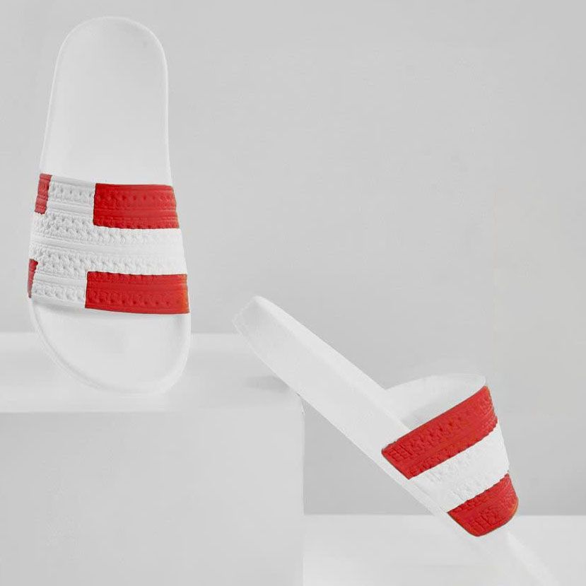  Dép quai ngang nam nữ Unisex Slipper M Masler-MT với đan mạch đỏ với lớp đế chông trượt DMD 