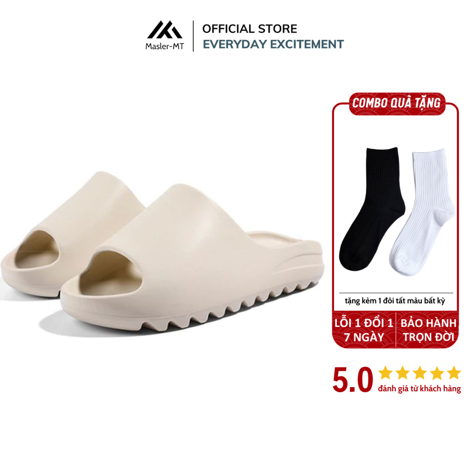  Dép bánh mì nam nữ Unisex Slipper đế răng cưa M Masler-MT với đế IP chống trơn trượt và quai êm chân RC 