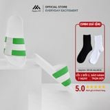  Dép quai ngang nam nữ Unisex Slipper M Masler-MT cờ đan mạch xanh lá với lớp đế chống trơn và êm chân DML 