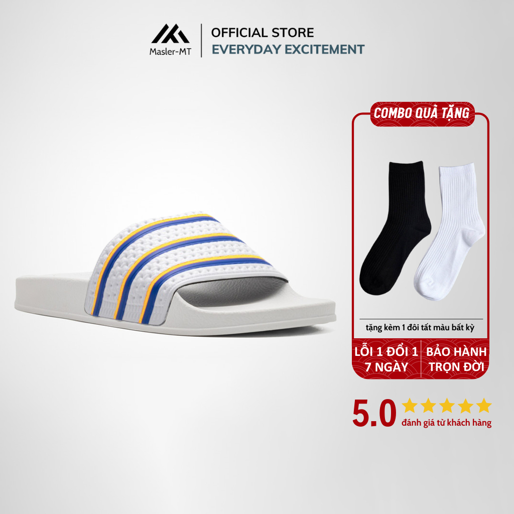  Dép quai ngang nam nữ Unisex Slipper M Masler-MT 3 sọc dây với lớp đế chống trơn, dễ vệ sinh SD 