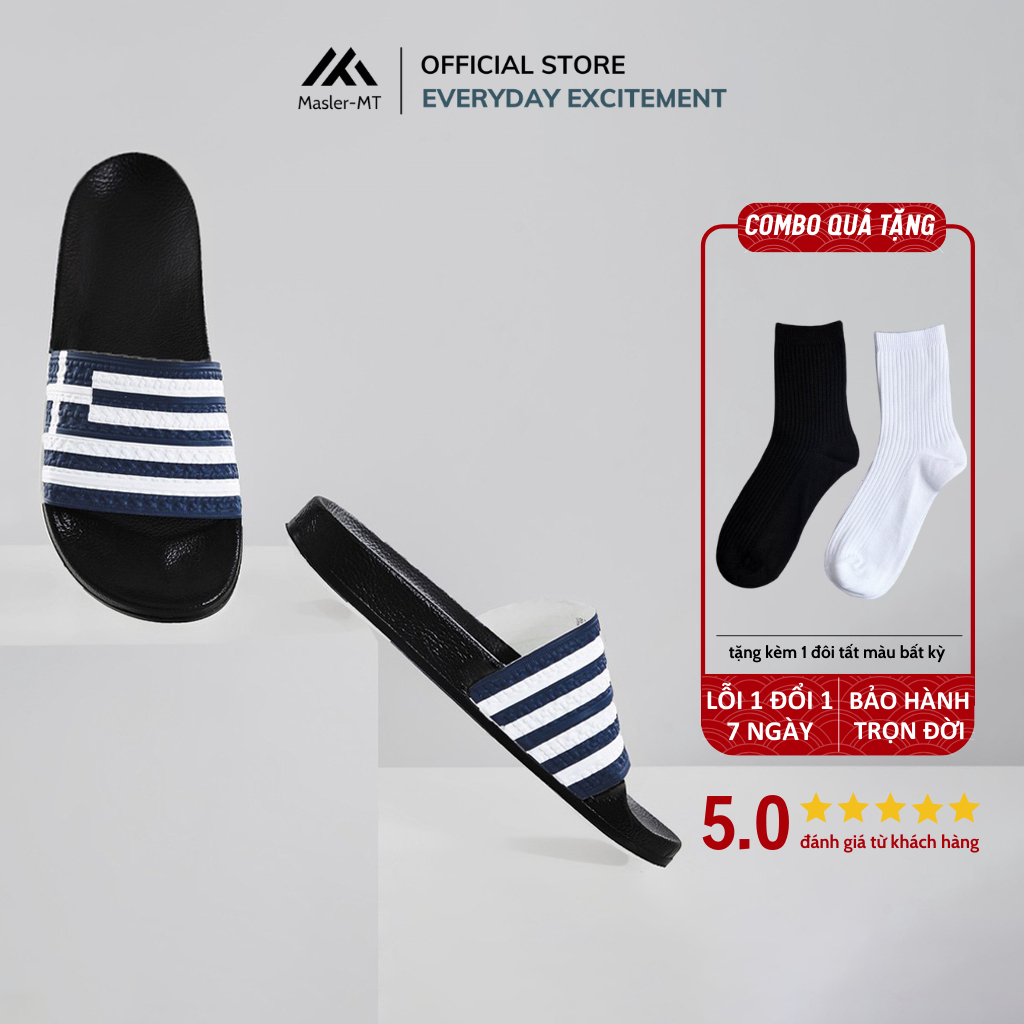  Dép quai ngang nam nữ  Unisex Slipper cờ Hy Lạp với thiết kế đế chống trượt và lớp quai êm chân HL 