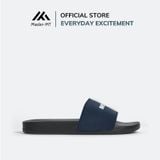  Dép quai ngang nam nữ Unisex Slipper M Masler-MT màu navy với đế chống trơn trượt và lớp quai thoáng khí MT9 