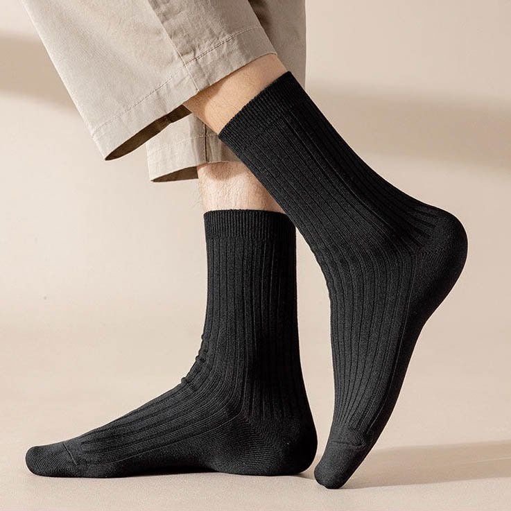  Tất vớ cổ cao trơn M Masler-MT màu trắng đen nam nữ cotton co giãn 4 chiều thời trang thấm hút mồ hôi tôt TV 