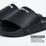  Dép da quai ngang nam nữ Unisex Slipper M Masler-MT màu đen với quai thoáng khí và lớp đế bền bỉ chống trơn MT1 
