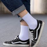  Tất vớ cổ cao trơn M Masler-MT màu trắng đen nam nữ cotton co giãn 4 chiều thời trang thấm hút mồ hôi tôt TV 