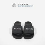 Dép quai ngang nam nữ Unisex Slipper M Masler-MT màu đen trắng có lớp đế chống trơn trượt và quai êm chân MT6 