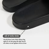  Dép quai ngang nam nữ Unisex Slipper M Masler-MT màu navy với đế chống trơn trượt và lớp quai thoáng khí MT9 