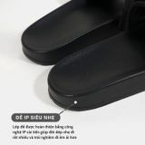  Dép quai ngang nam nữ Unisex Slipper M Masler-MT màu đen với lớp đế chống trượt và lớp quai êm chân MT7 