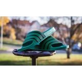  Dép quai ngang nam nữ Unisex Slipper M Masler-MT 3 sọc màu xanh lá đậm với đế chống trơn và êm chân XLD 