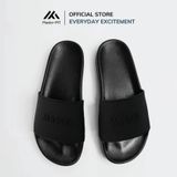  Dép quai ngang nam nữ Unisex Slipper M Masler-MT màu đen với lớp đế chống trượt và lớp quai êm chân MT7 