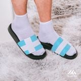  Dép quai ngang nam nữ Unisex Slipper M Masler-MT cờ đan mạch xanh lam với lớp đế chống trượt DMLM 