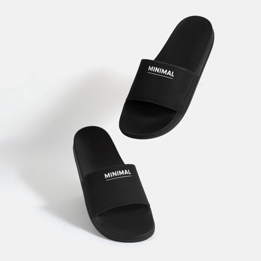  Dép da quai ngang nam nữ Unisex Slipper M Masler MT Minimal với lớp đế chống trượt và quai êm chân MIN 