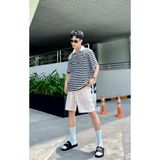  Dép quai ngang nam nữ Unisex Slipper M Masler-MT màu đen trắng có lớp đế chống trơn trượt và quai êm chân MT6 