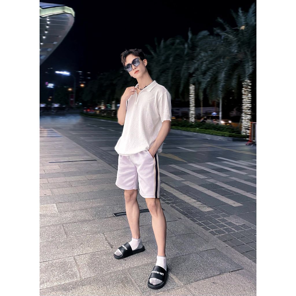  Dép da quai ngang nam nữ Unisex Slipper M Masler-MT màu đen với lớp quai êm chân và đế chống trơn chống nước MT3 