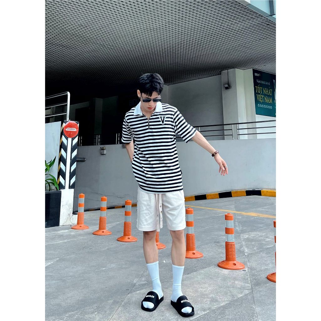  Dép quai ngang nam nữ Unisex Slipper M Masler-MT màu đen trắng có lớp đế chống trơn trượt và quai êm chân MT6 