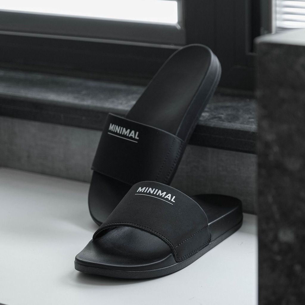  Dép da quai ngang nam nữ Unisex Slipper M Masler MT Minimal với lớp đế chống trượt và quai êm chân MIN 