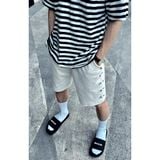  Dép quai ngang nam nữ Unisex Slipper M Masler-MT màu đen trắng có lớp đế chống trơn trượt và quai êm chân MT6 