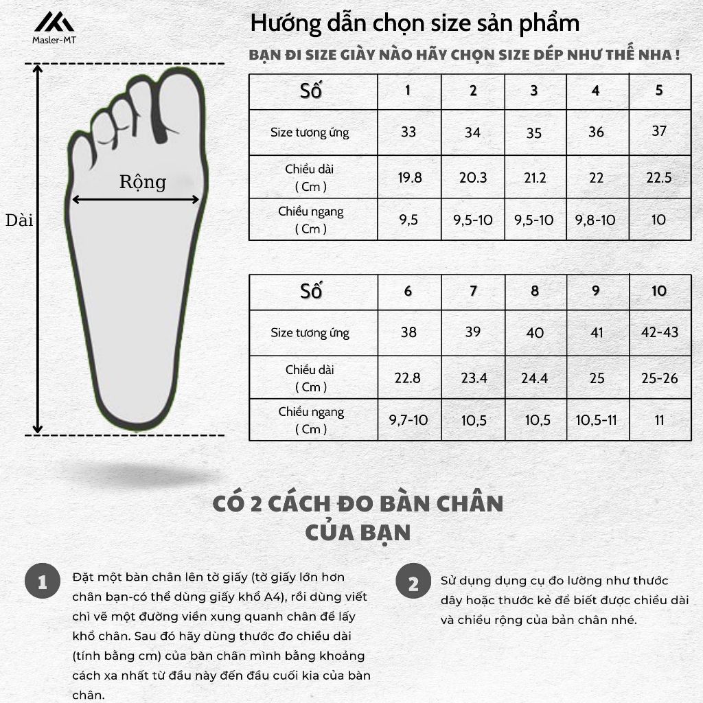  Dép quai ngang nam nữ M Masler-MT Germany với lớp quai thoáng khí khử mùi và đế chống nước GER 