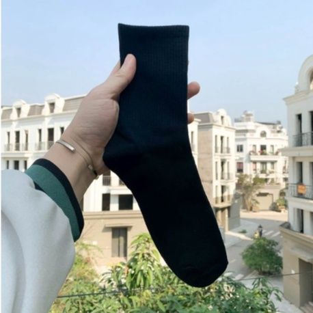  Tất vớ cổ cao trơn M Masler-MT màu trắng đen nam nữ cotton co giãn 4 chiều thời trang thấm hút mồ hôi tôt TV 