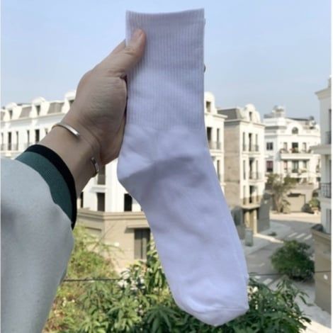  Tất vớ cổ cao trơn M Masler-MT màu trắng đen nam nữ cotton co giãn 4 chiều thời trang thấm hút mồ hôi tôt TV 