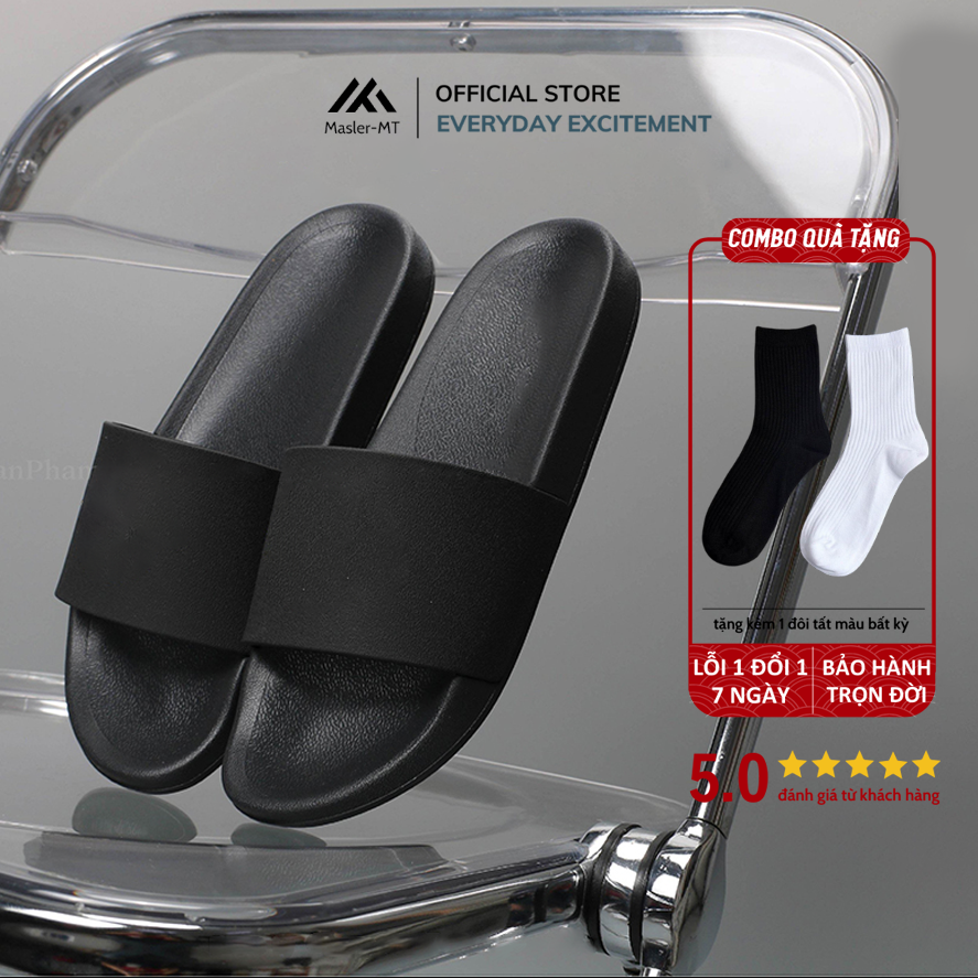  Dép đúc nam nữ Basic Unisex Slipper M Masler-MT đúc nguyên khối với chất liệu IP siêu bền và nhẹ chân TRO3 