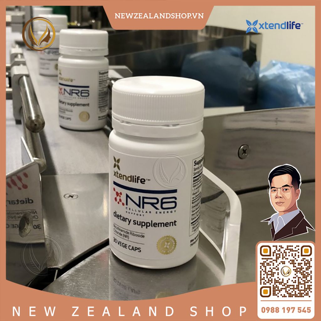 Viên uống tăng cường NAD+ tự nhiên, tăng tuổi thọ Xtend Life NR6 Cellular Energy 30 viên