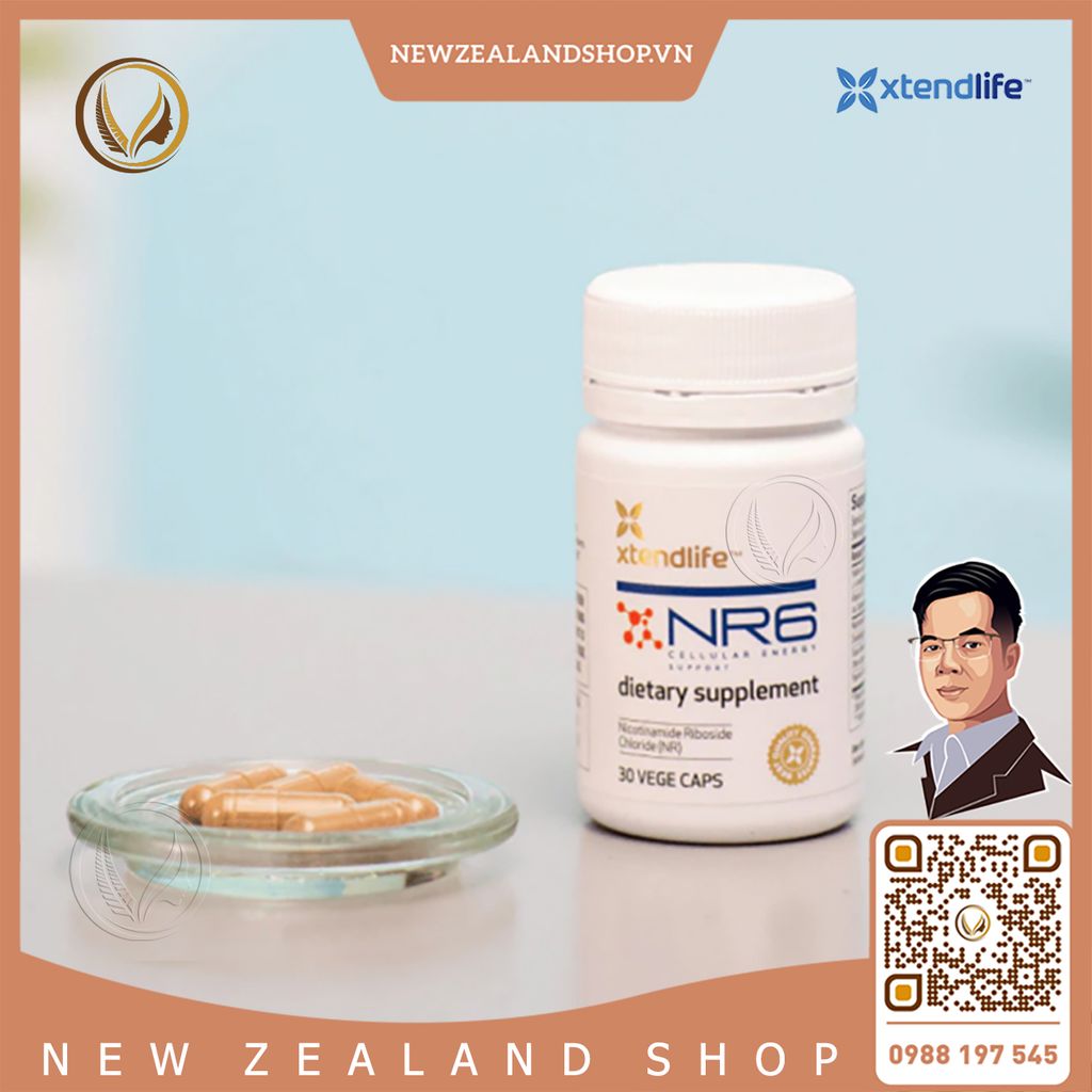 Viên uống tăng cường NAD+ tự nhiên, tăng tuổi thọ Xtend Life NR6 Cellular Energy 30 viên