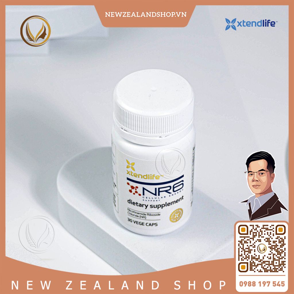 Viên uống tăng cường NAD+ tự nhiên, tăng tuổi thọ Xtend Life NR6 Cellular Energy 30 viên