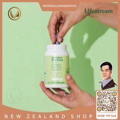 Viên uống tảo xoắn bổ sung vitamin khoáng chất Lifestream Spirulina Blue Extra 200 viên