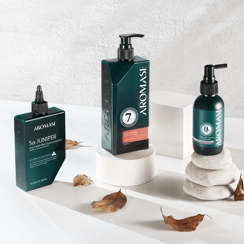 Dầu gội làm dịu dành cho da đầu khô ngứa AROMASE Dry Scalp Soothing Shampoo 400ml