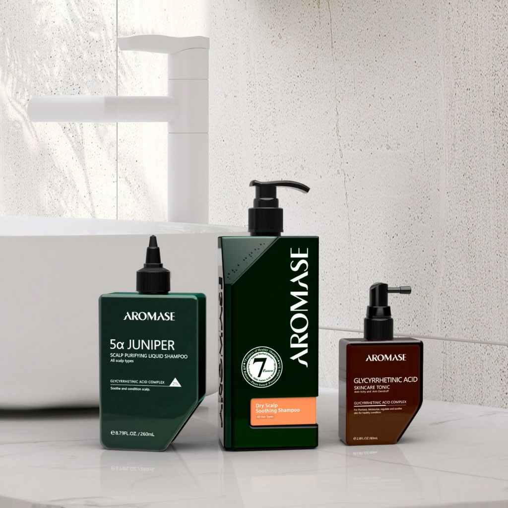 Dầu gội làm dịu dành cho da đầu khô ngứa AROMASE Dry Scalp Soothing Shampoo 400ml