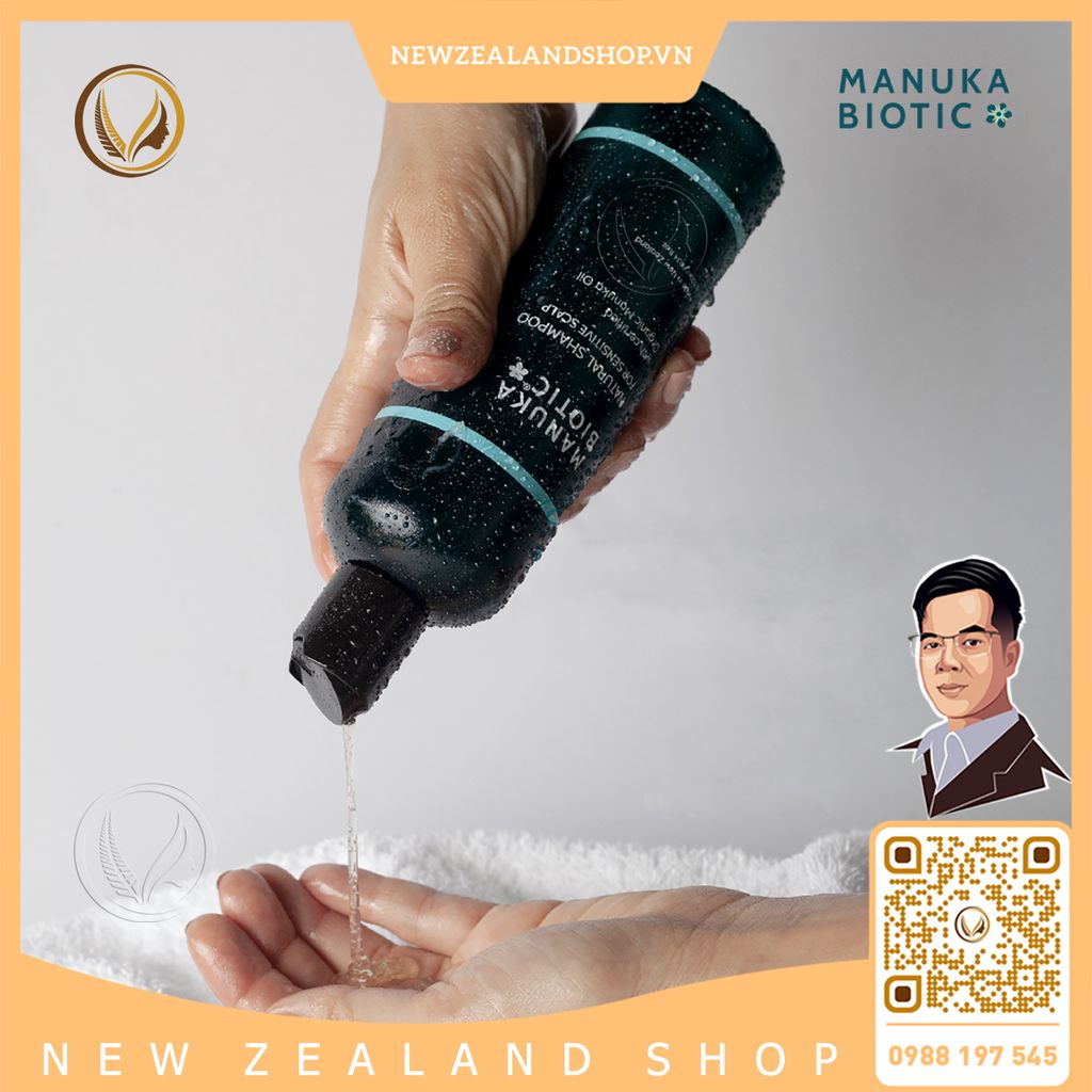 Dầu gội cho da đầu nhạy cảm Manuka Biotic Shampoo For Sensitive Scalp 300ml