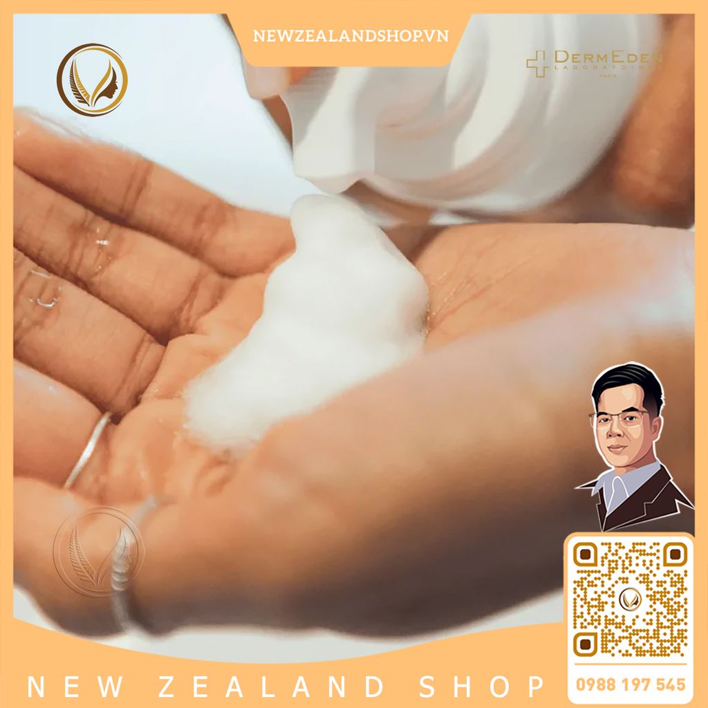 Sữa rửa mặt chống oxy hóa dạng bọt DermEden Antioxydante Cleansing Foam 150ml