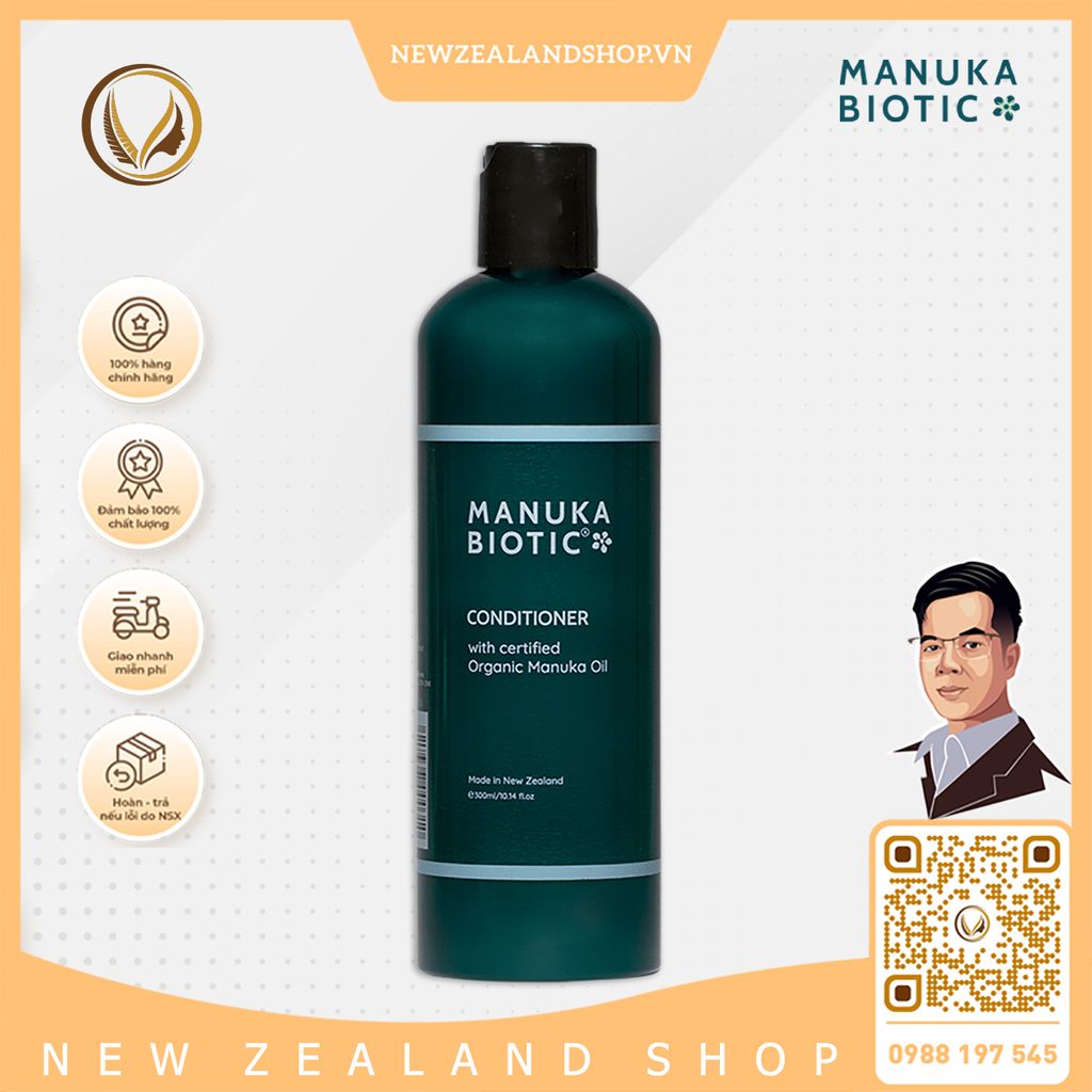 Dầu gội cho da đầu nhạy cảm Manuka Biotic Shampoo For Sensitive Scalp 300ml